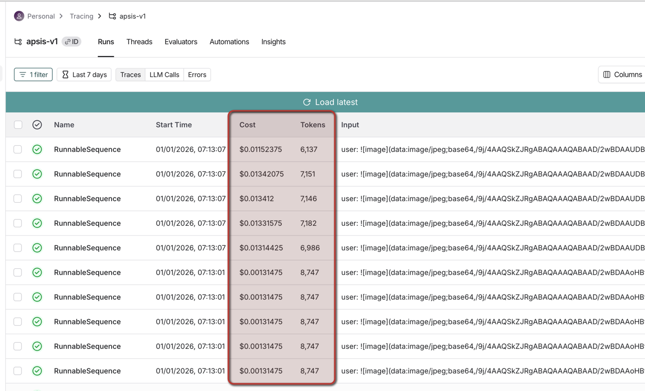 LangSmith Tracing UI